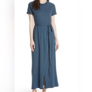ELIZABETH AND JAMES - TEAl BLUE WRAP MAXI DRESS